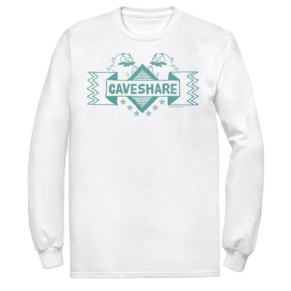 Men's We Bare Bears Caveshare Outline Banner Tee, Size: XL, White Product Image