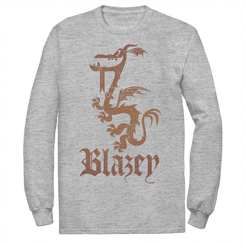 Disney / Pixar's Onward Men's Blazey Crest Tee, Size: XL, Athletic Grey Product Image