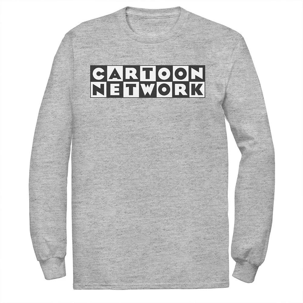Men's Cartoon Network Classic Retro Checkered Logo Tee, Size: XL, Athletic Grey Product Image