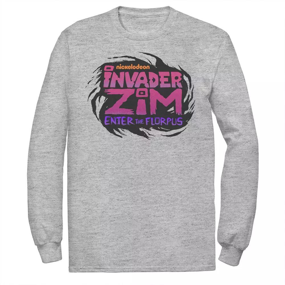 Men's Nickelodeon Invader Zim Enter Florpus Logo Long Sleeve Graphic Tee, Size: XL, White Product Image