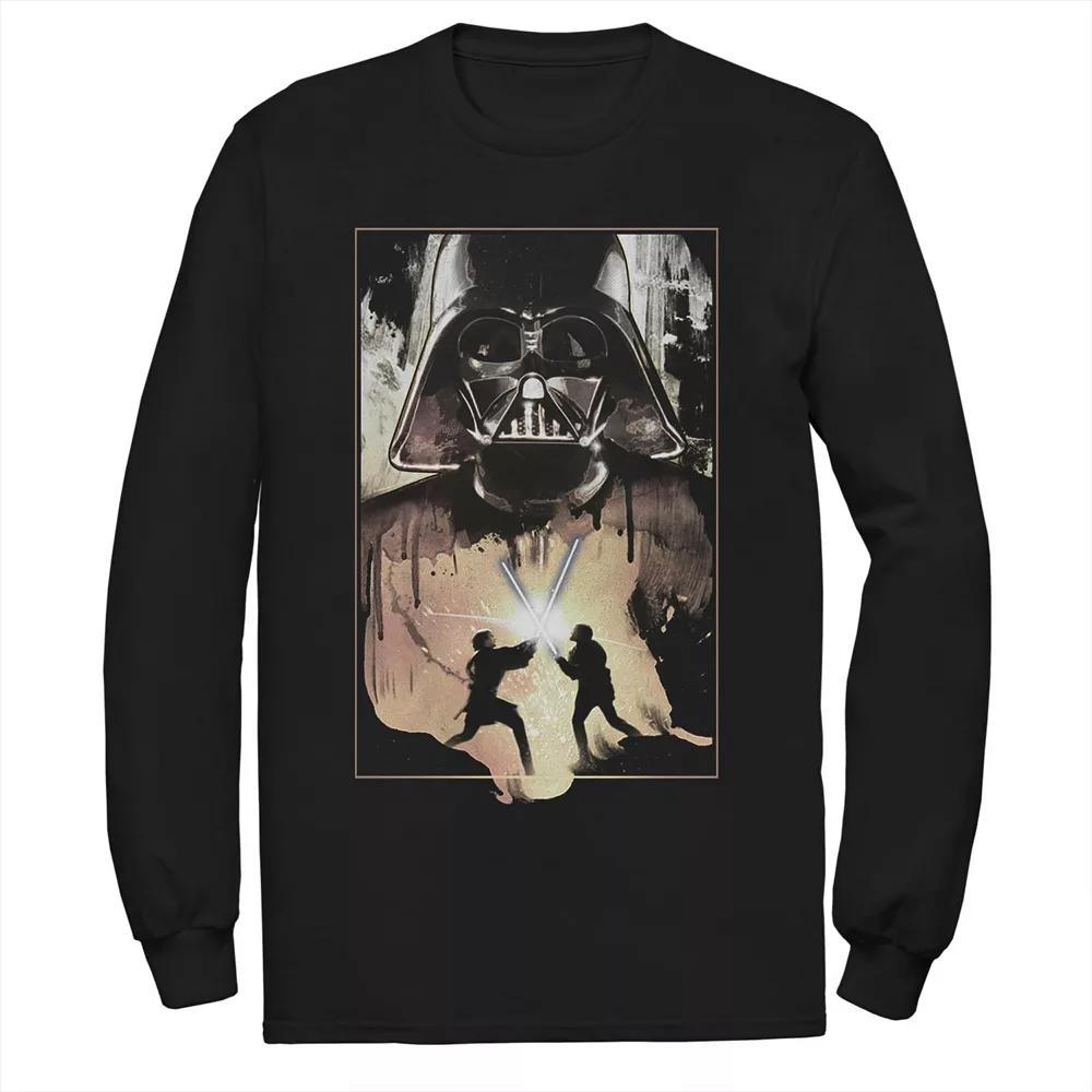 Big & Tall Star Wars Lightsaber Fight Tee, Men's, Size: 3XL Tall, Black Product Image