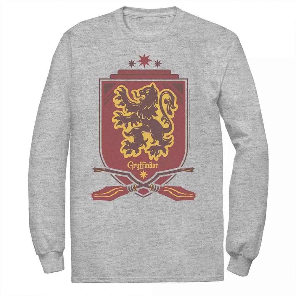 Men's Harry Potter Gryffindor Quidditch Shield Tee, Size: Small, Athletic Grey Product Image