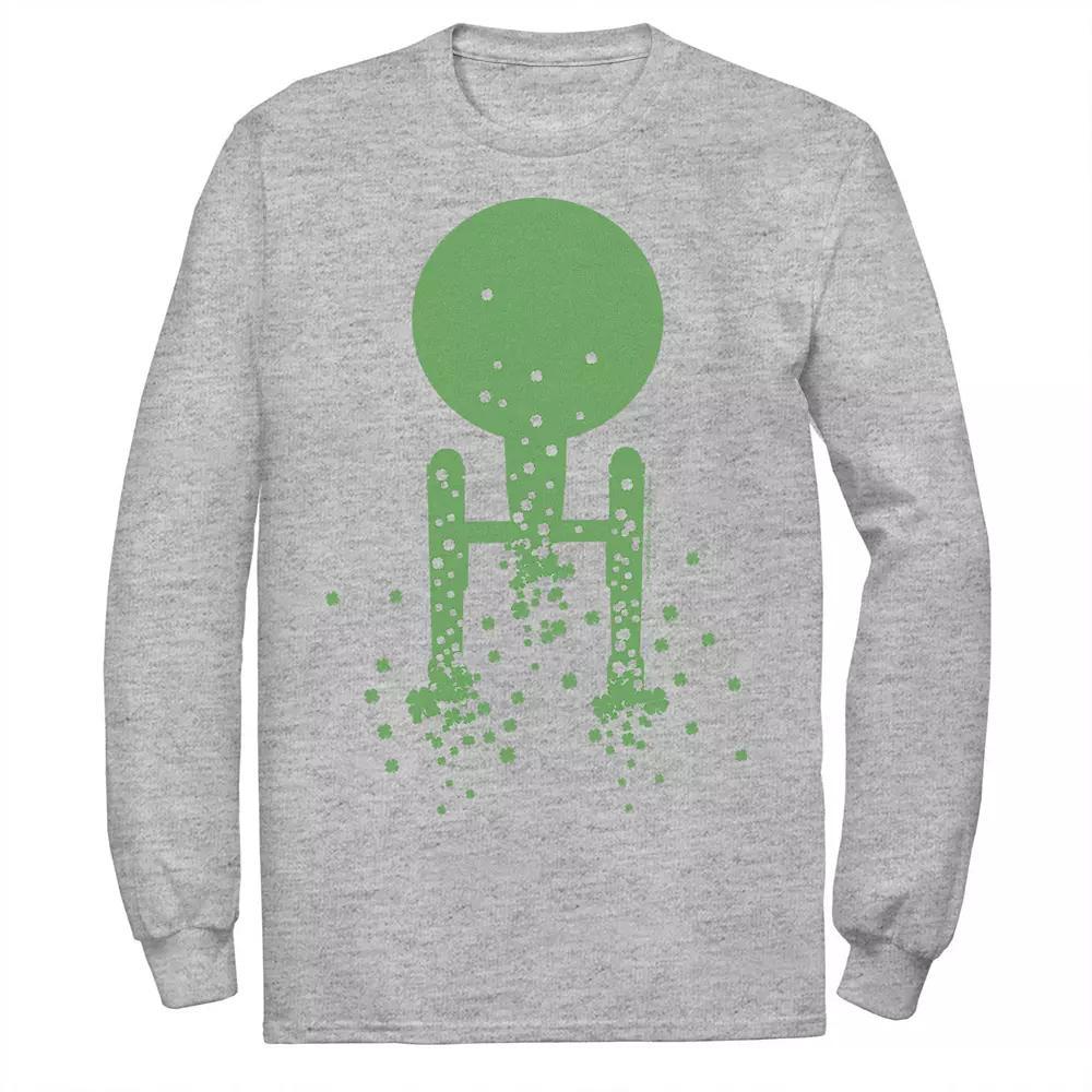 Men's Star Trek Next Generation St. Patty's Rocket Tee, Size: Medium, Athletic Grey Product Image