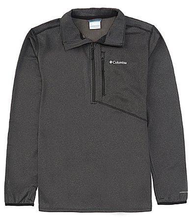 Columbia Park View Fleece 1/2 Zip Heather) Men's Clothing Product Image