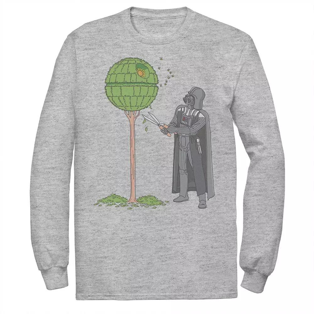 Men's Star Wars Darth Vader Death Star Topiary Tee, Size: Small, Athletic Grey Product Image
