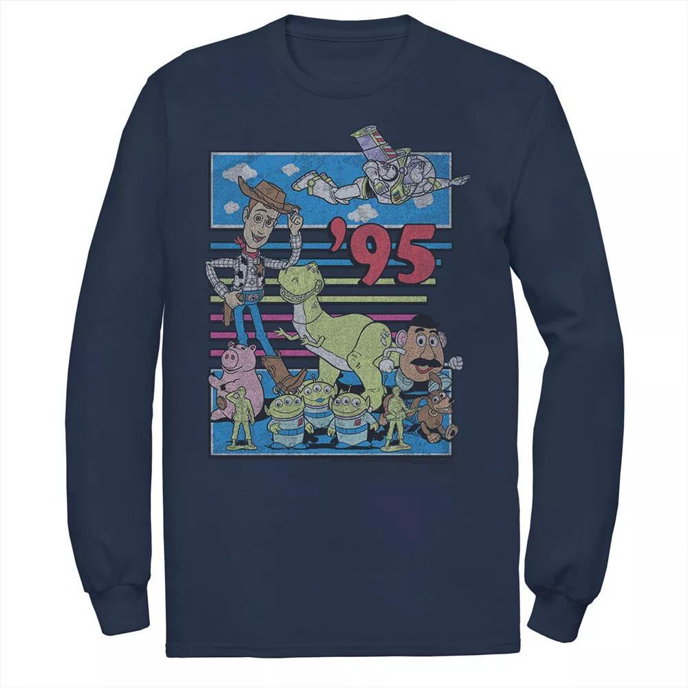 Disney / Pixar's Toy Story Men's 95 Retro Distressed Colorful Tee, Size: 3XL, Blue Product Image