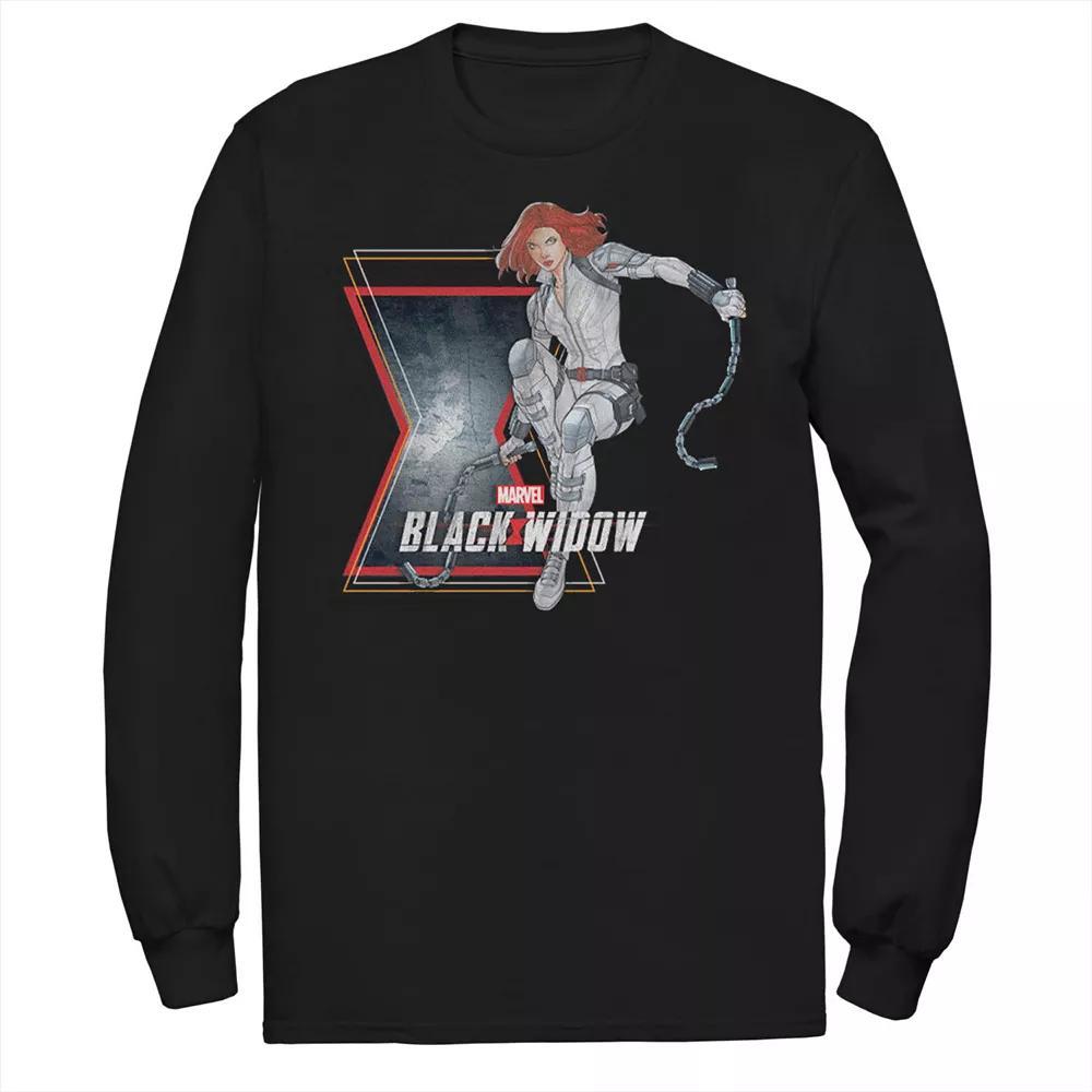 Men's Marvel Black Widow Action Pose Tee, Size: Large Product Image