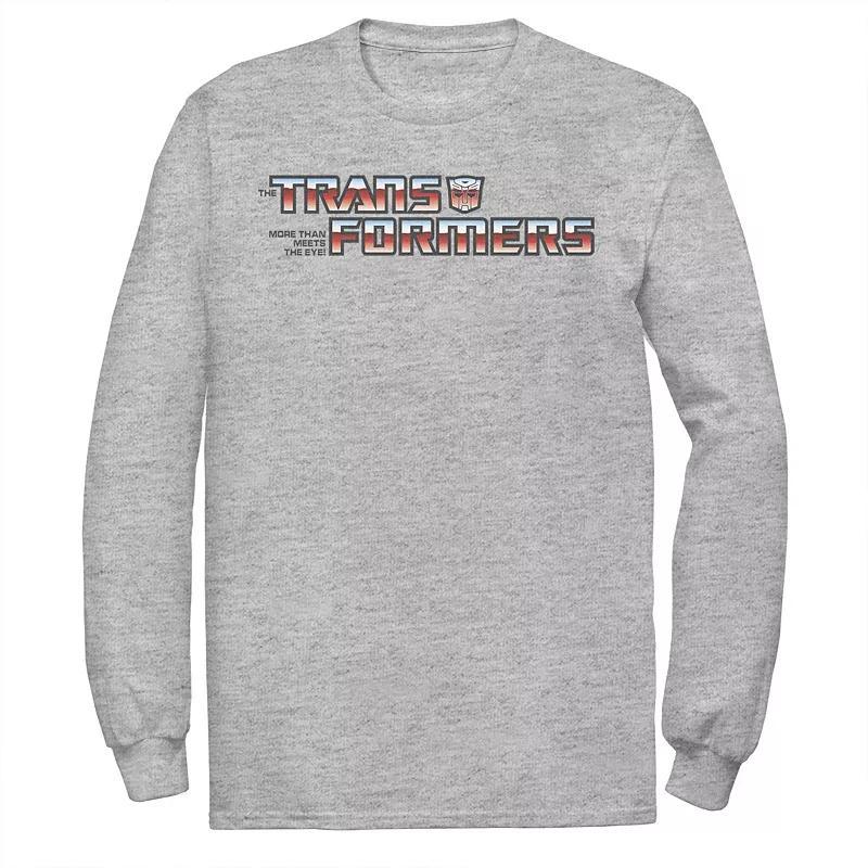 Men's Transformers Autobots Logo Title Graphic Tee, Size: XL Tall, Athletic Grey Product Image