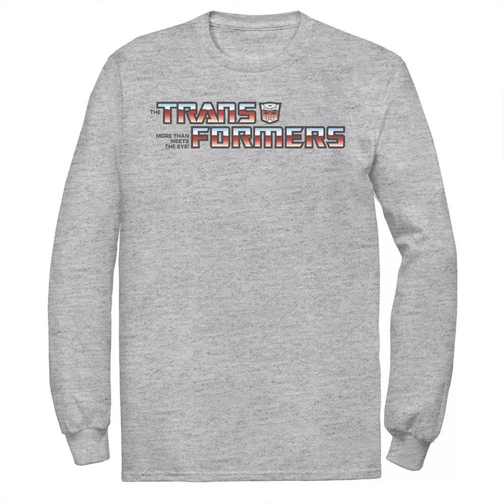 Men's Transformers Autobots Logo Title Graphic Tee, Size: XL Tall, Athletic Grey Product Image