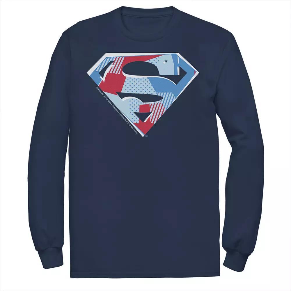 Men's DC Comics Superman Cutout Chest Logo Tee, Size: Small, Blue Product Image