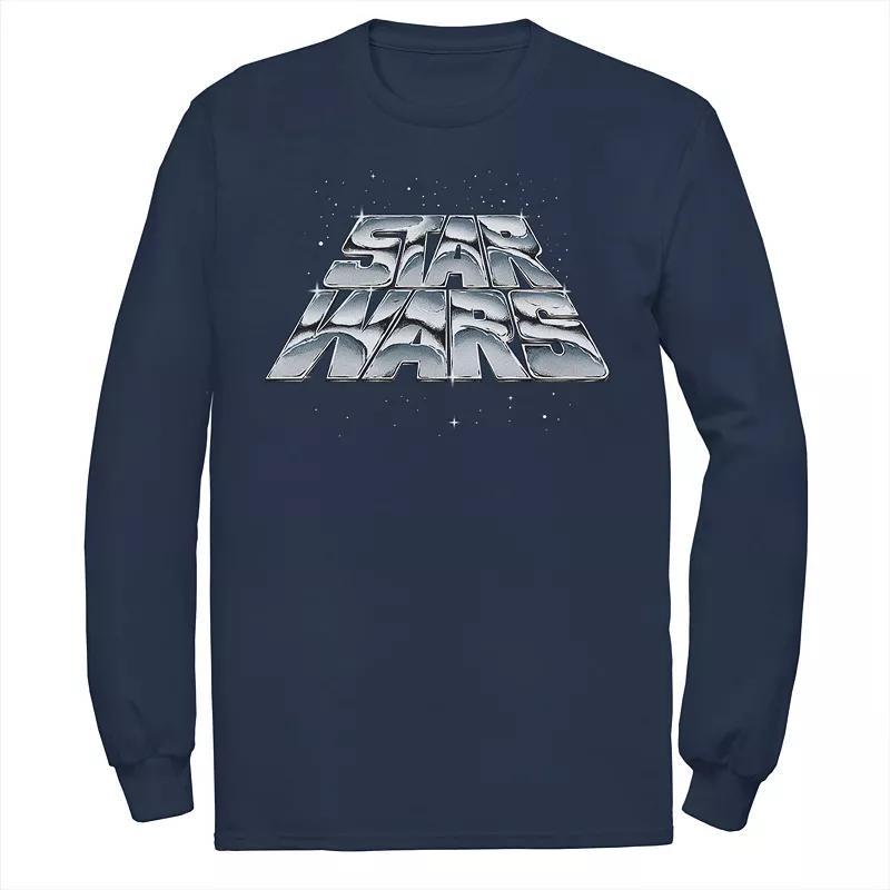 Men's Harry Potter Ron Harry Hermione Blue Lighting Portrait Long Sleeve Graphic Tee, Size: Small Product Image