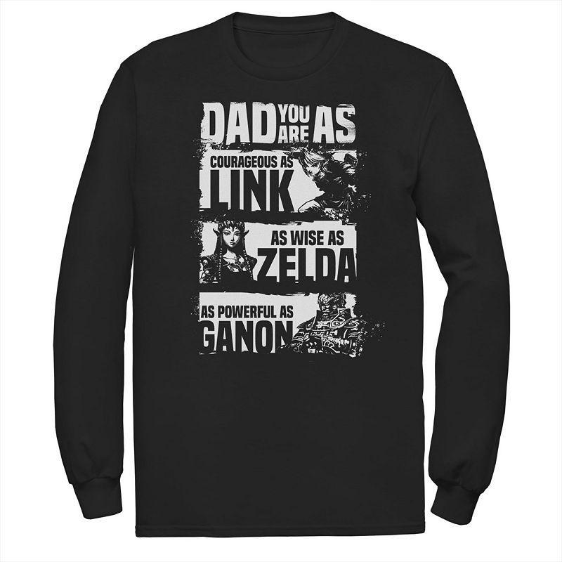 Men's Nintendo Legend Of Zelda Dad Relates To Game Tee, Size: Small, Black Product Image