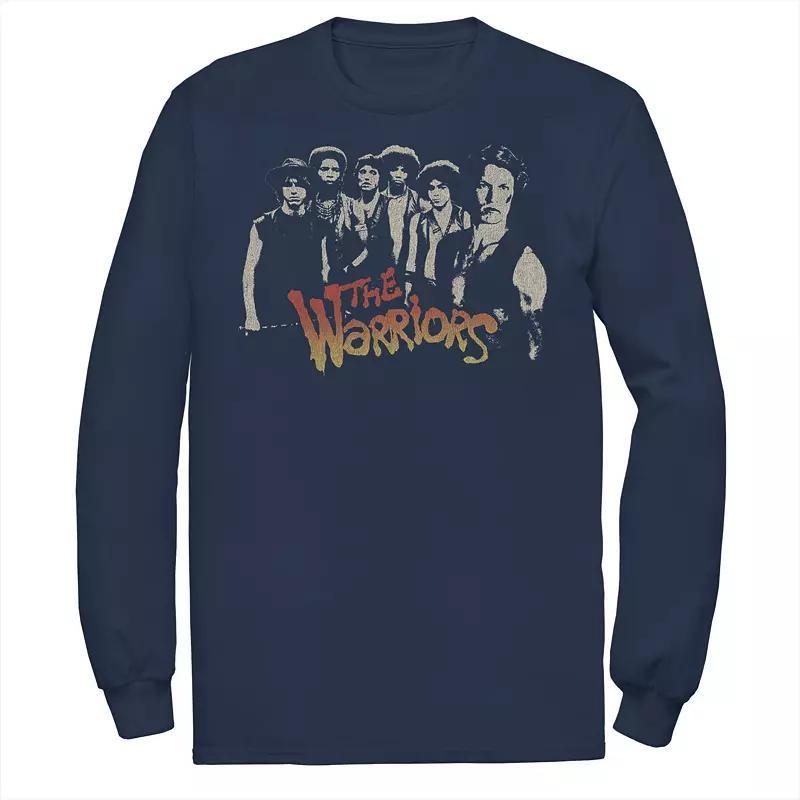 Men's The Warriors Group Shot Title Logo Tee, Size: Small, Blue Product Image