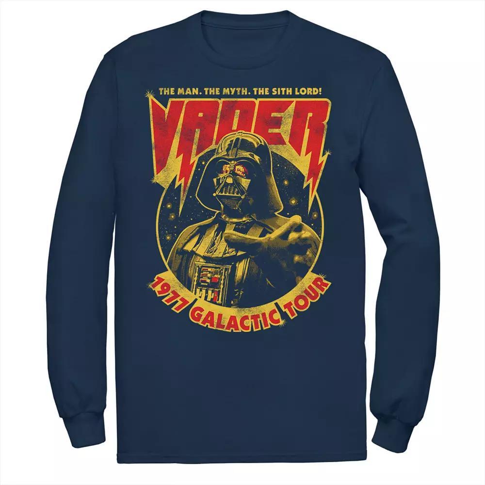 Men's Star Wars Vader 1977 Galactic Tour Metal Poster Tee, Size: Large, White Product Image