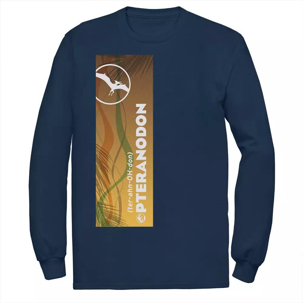 Men's Jurassic World Pteranodon Right Panel Tee, Size: Large, Blue Product Image