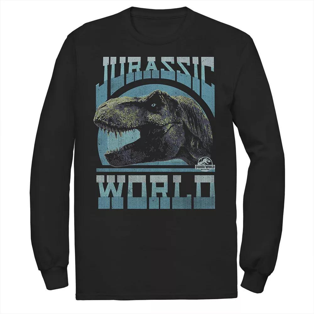 Men's Jurassic World Two T-Rex Vintage Profile Tee, Size: Large, Blue Product Image