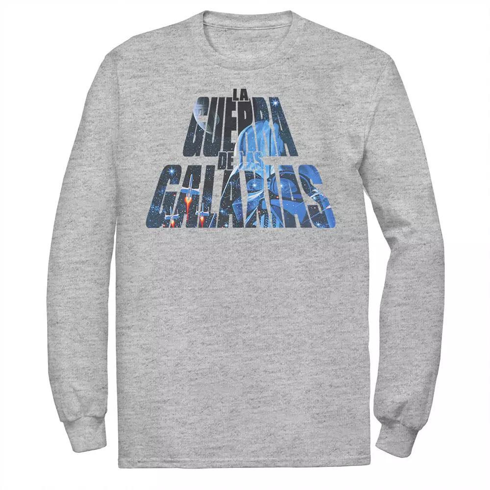 Men's Star Wars La Guerra De Las Galaxias Letter Fill Tee, Size: Small, White Product Image
