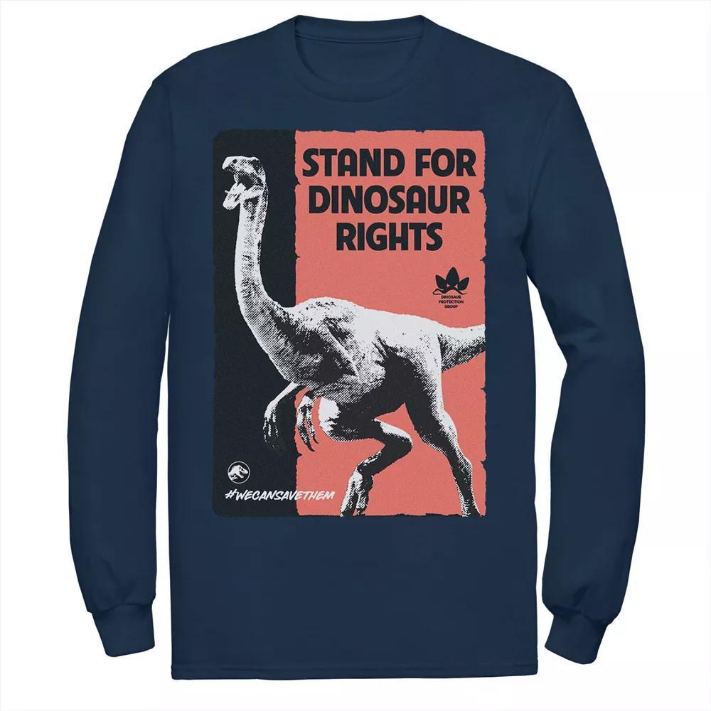 Men's Jurassic World Stand For Dinosaurs Poster Tee, Size: Large, Black Product Image
