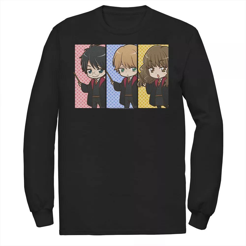 Men's Harry Potter Hermione Granger Ron Weasley Anime Panel Tee, Size: Small, Black Product Image