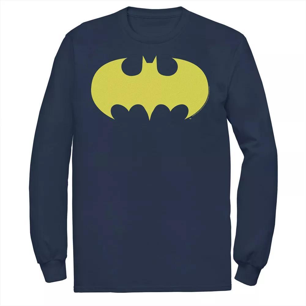 Men's DC Comics Batman Solid Chest Logo Tee, Size: XXL, Blue Product Image