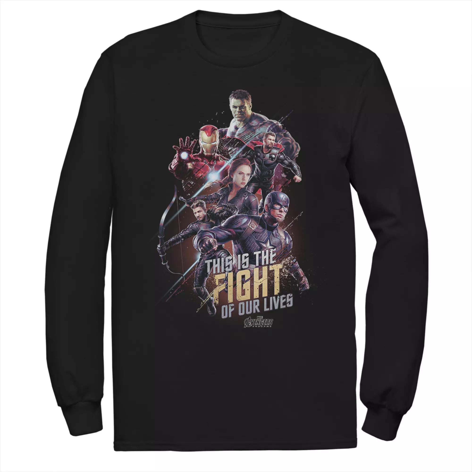 Men's Marvel Avengers Endgame Group Final Fight Tee, Size: Medium, Black Product Image
