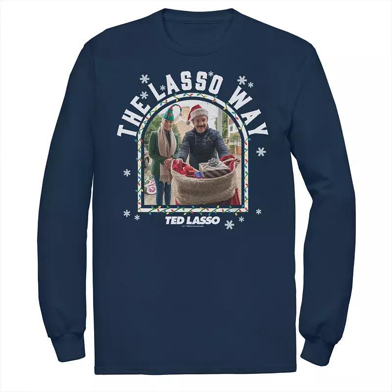 Men's Ted Lasso The Lasso Way Christmas Gifts Graphic Tee, Size: Small, Blue Product Image
