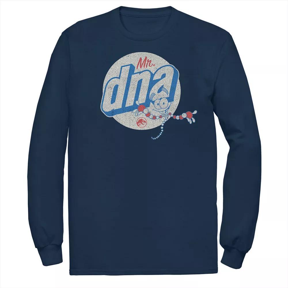Men's Jurassic World Vintage Mr. DNA Logo Tee, Size: Large, Black Product Image