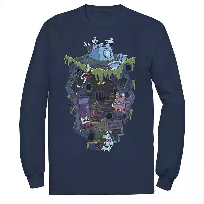 Men's Nickelodeon Aaahh!!! Real Monsters Underground Academy Long Sleeve Tee, Size: Small, Black Product Image