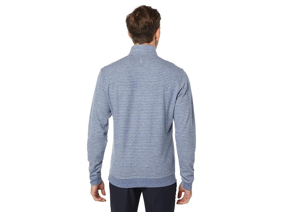 johnnie-O Skiles Performance 1/4 Zip (Indigo) Men's Clothing Product Image