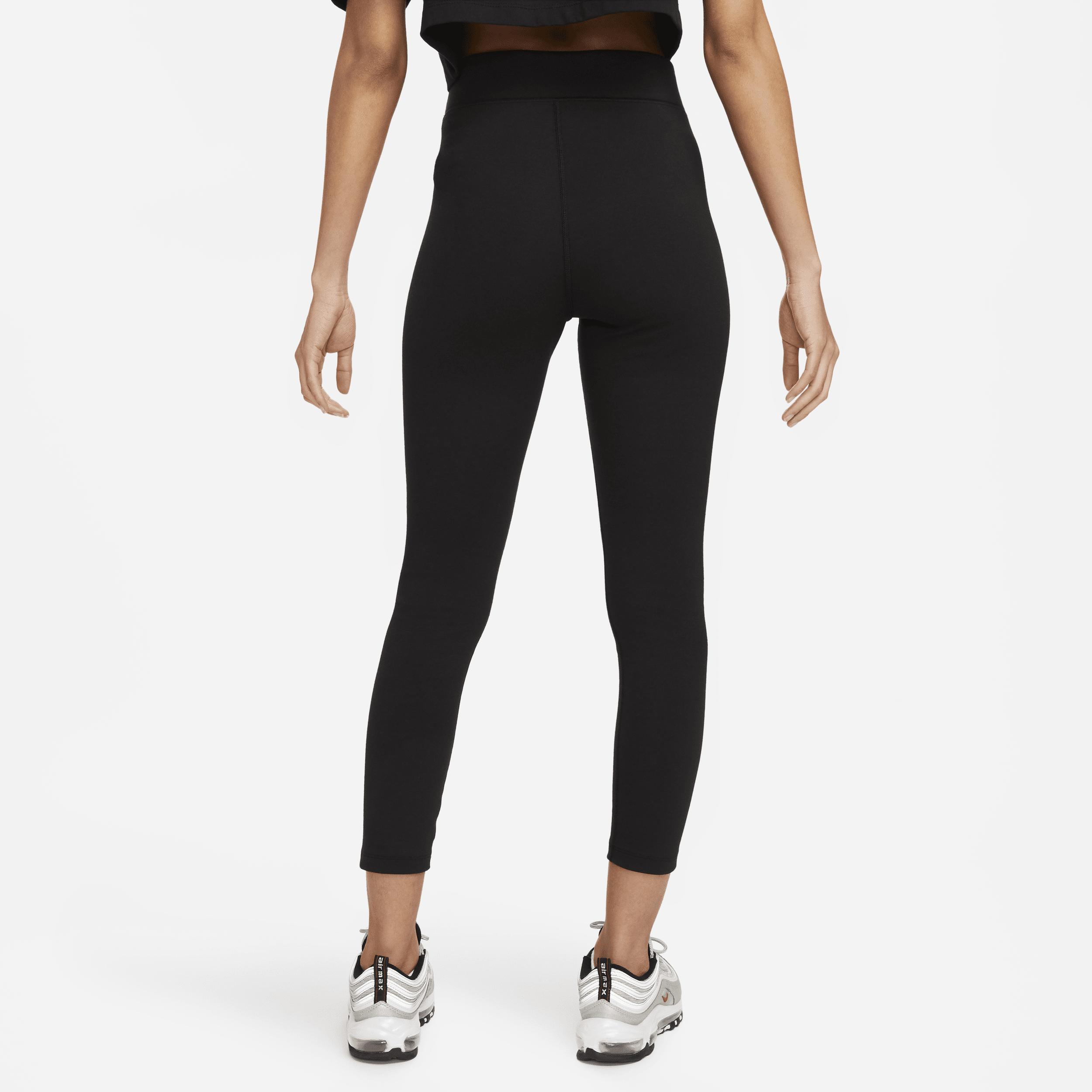 Women's Nike Sportswear Classics High-Waisted 7/8 Leggings, Size: XXL, Black Product Image