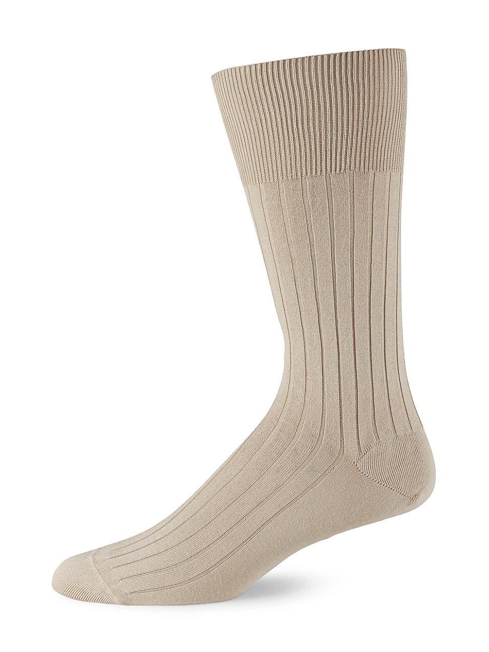 Rib-Knit Cotton Socks Product Image