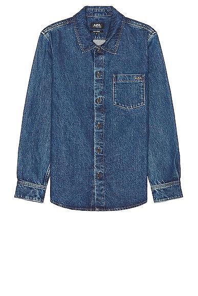 A. p.c. Surchemise Vittorio Stone Washed Denim Jacket Product Image