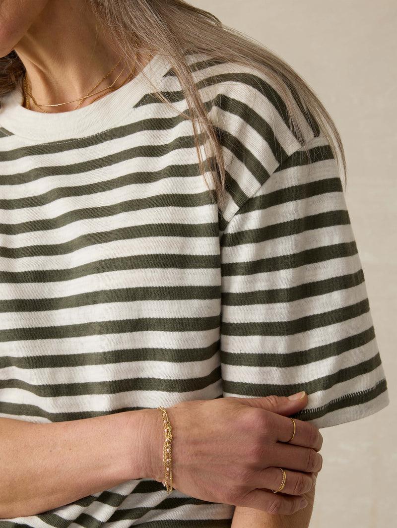 Sunwashed Slub Vintage Tee - Brookline Stripe Product Image