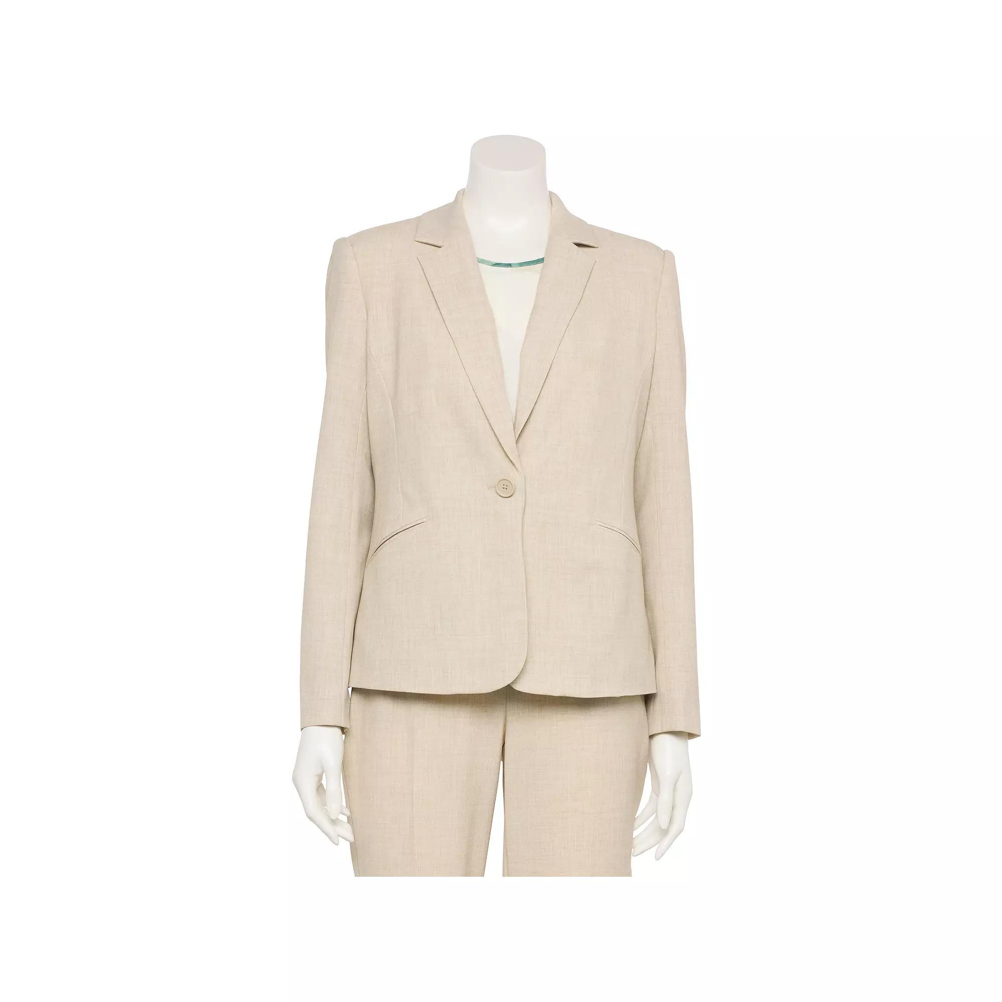 Women's Nine West Adaptive Classic Single Button Blazer, Size: Large, Australian Wood Product Image