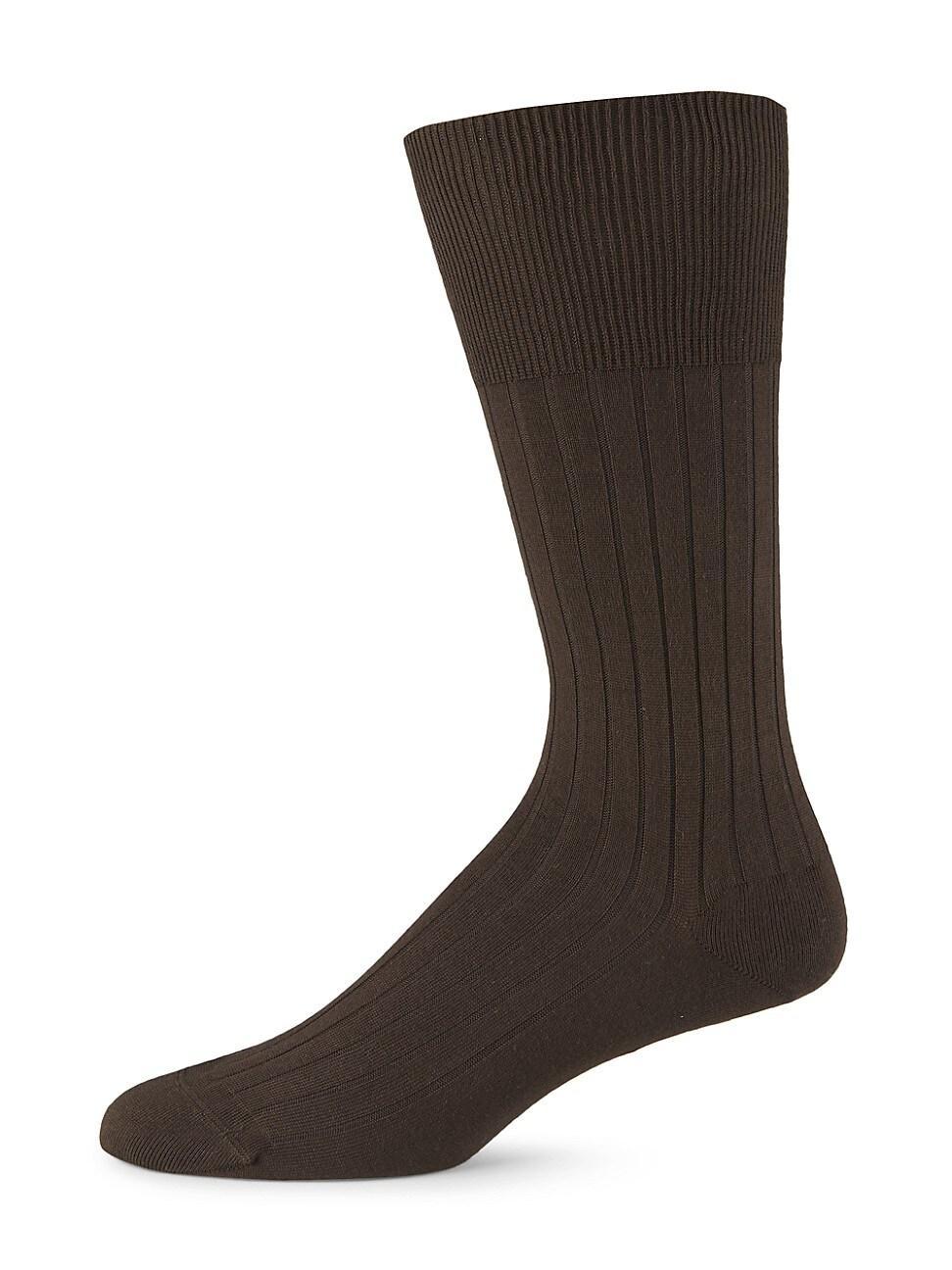 Rib-Knit Cotton Socks Product Image