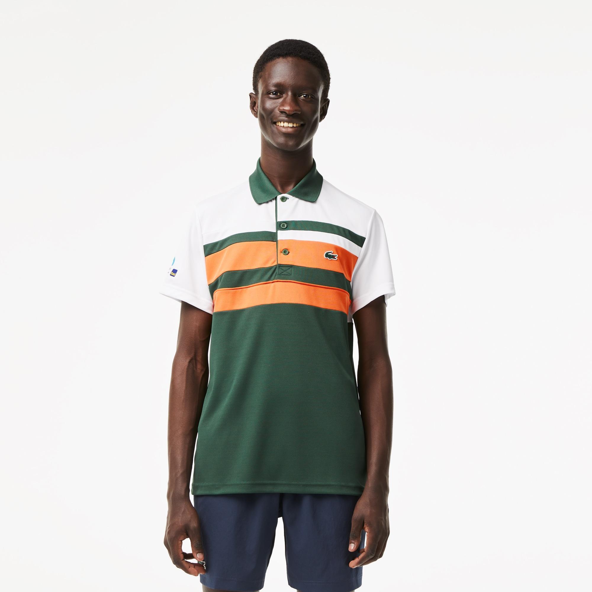 Men's Lacoste Sport Miami Open Edition Stripe Polo Product Image