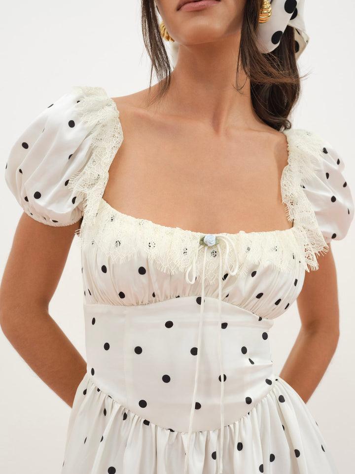 Ines Midi Dress — Ivory Product Image