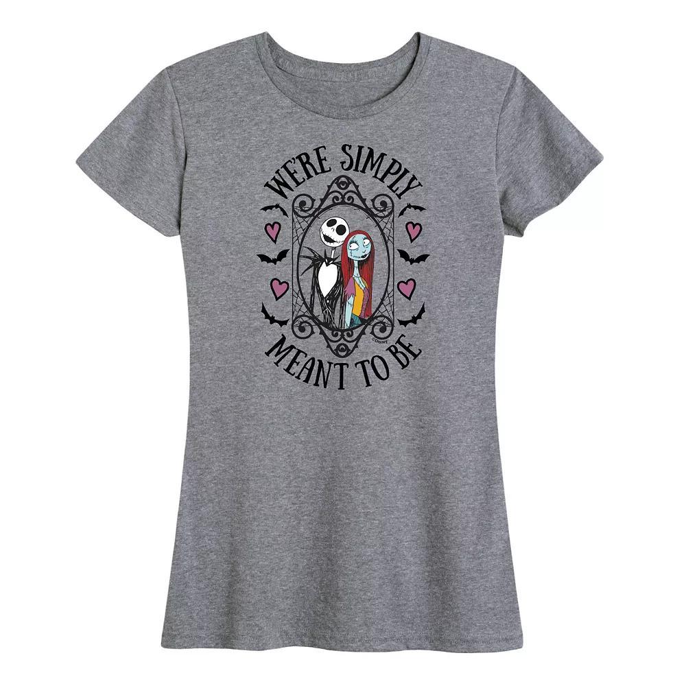 Disneys Nightmare Before Christmas Womens Meant To Be Graphic Tee, Girls Product Image