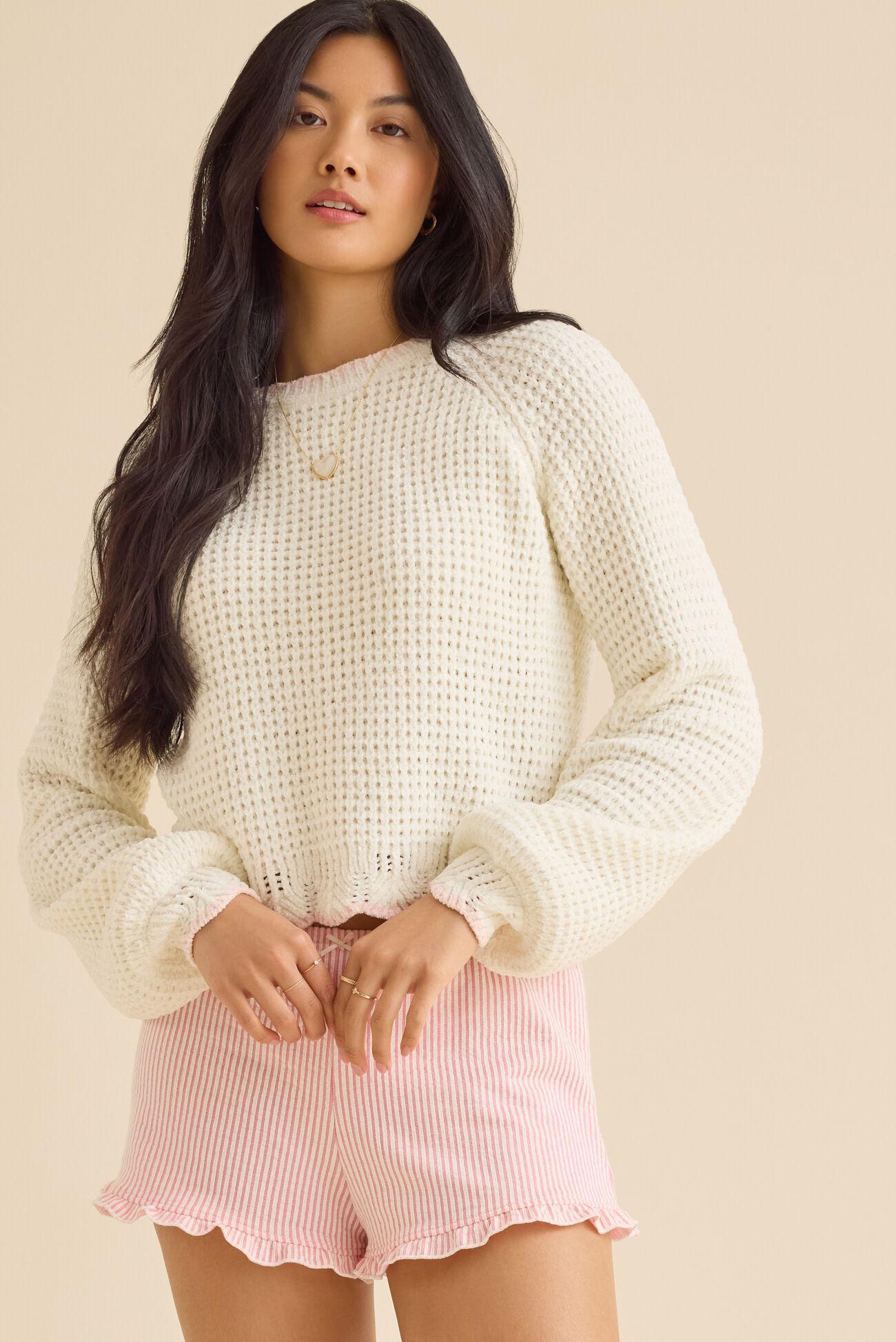 Amber Scalloped Trim Sweater Product Image