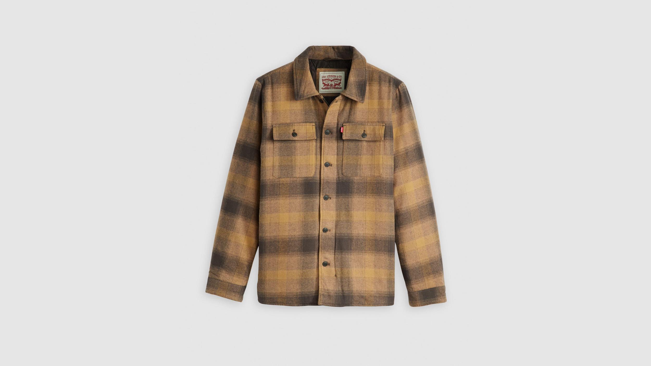 Quilt Lined Plaid Shacket Product Image