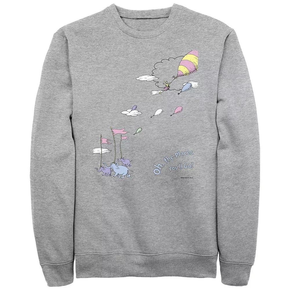 Big & Tall Dr. Seuss Oh The Places You'll Go Graphic Tee, Men's, Size: 4XB, Athletic Grey Product Image