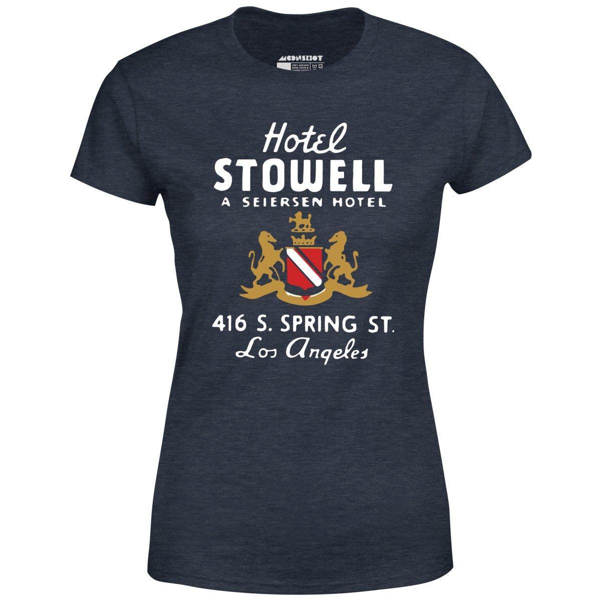 Hotel Stowell - Los Angeles, CA - Vintage Hotel - Women's T-Shirt Female Product Image