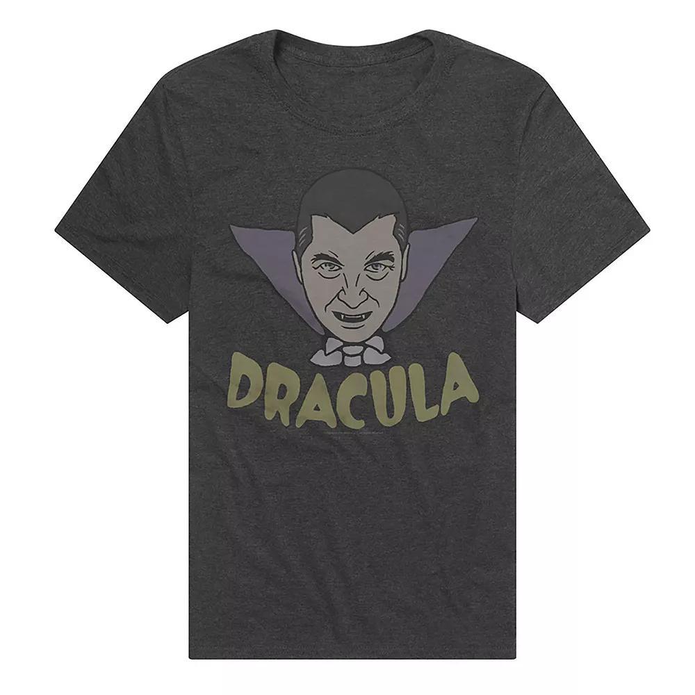 Men's Universal Monsters Dracula Careful I Bite T-Shirt, Size: Medium, Grey Product Image