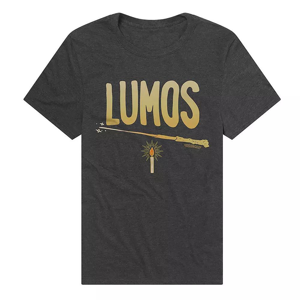 Men's Harry Potter Lumos Spell Graphic Tee, Size: Small, Grey Product Image
