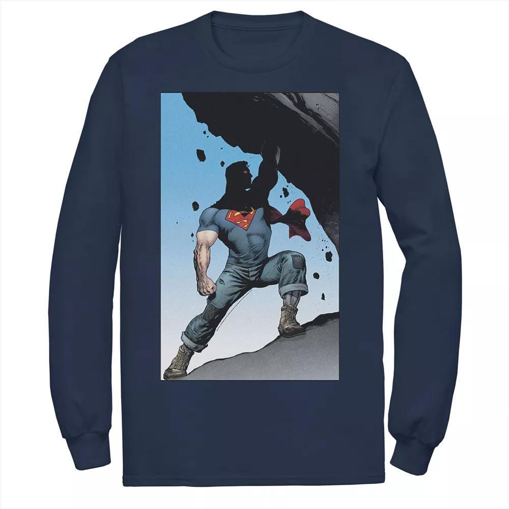 Men's DC Comics Superman Power Lift Comic Poster Tee, Size: Large, Black Product Image