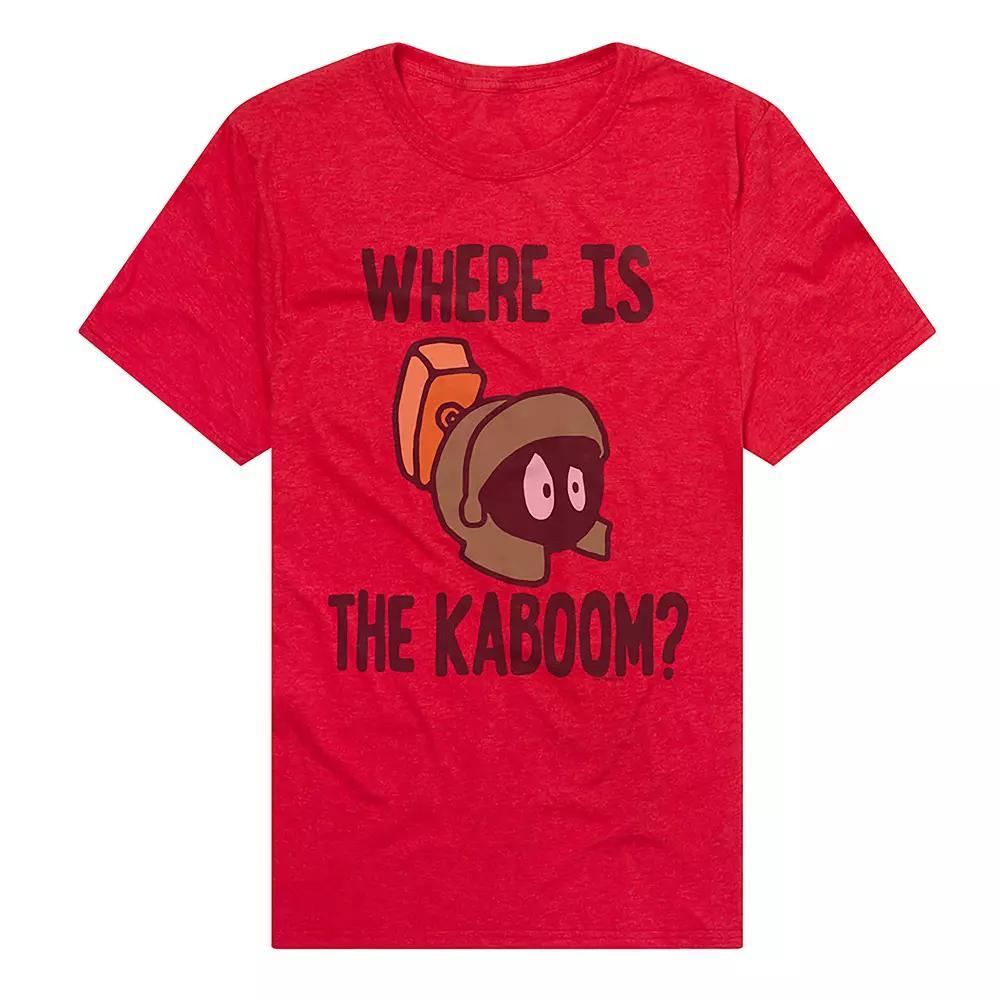Men's Looney Tunes Marvin the Martian Graphic Tee, Size: Large, Red Product Image