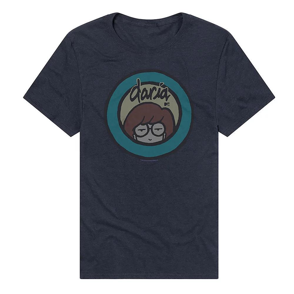 Mens MTV Daria Logo Graphic Tee Blue Product Image
