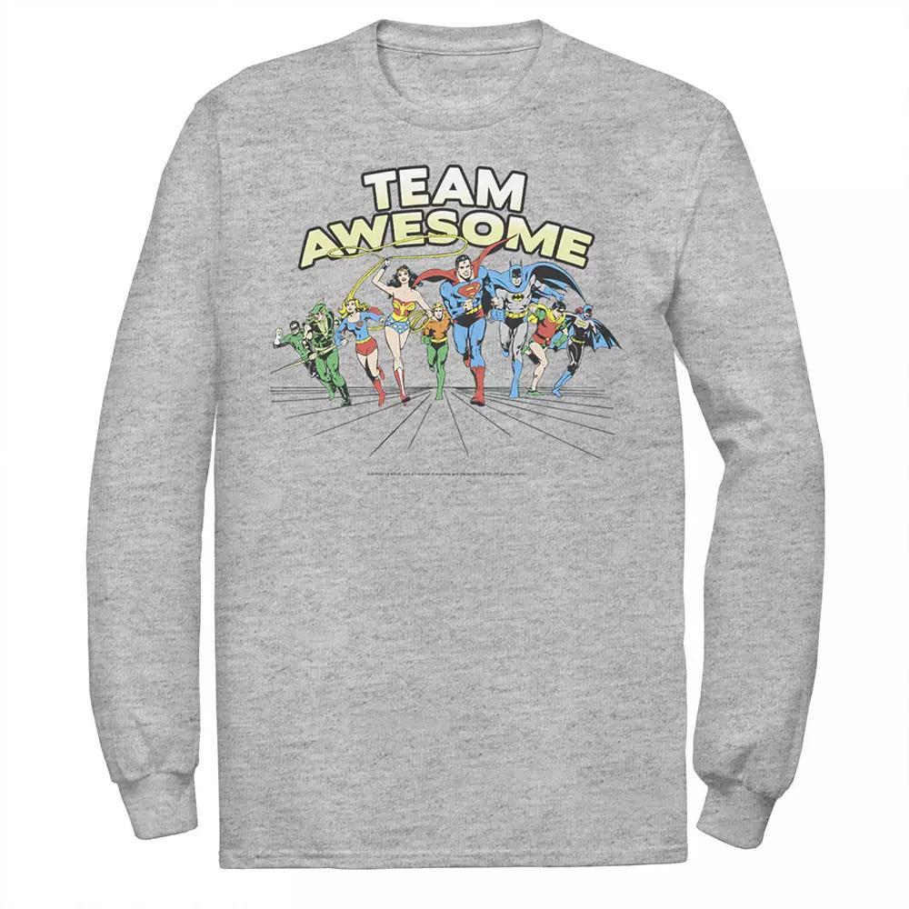 Men's DC Comics Justice League Team Awesome Group Tee, Size: XXL, White Product Image