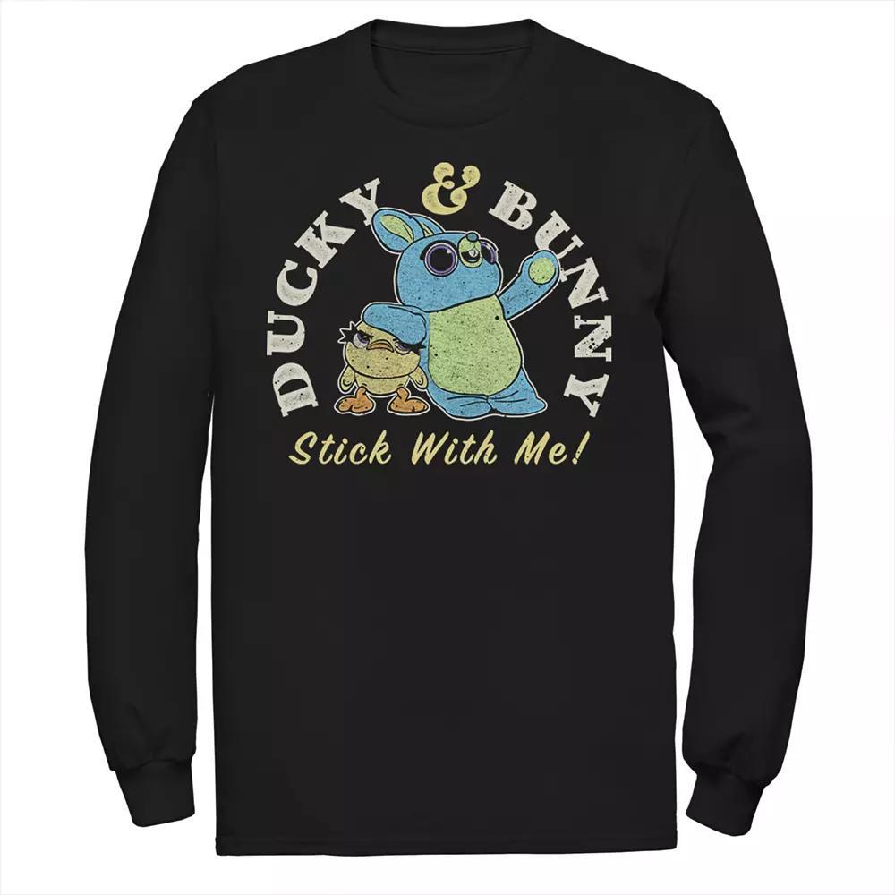 Men's Disney/Pixar Toy Story Ducky & Bunny Stick Tee, Size: Medium, Black Product Image