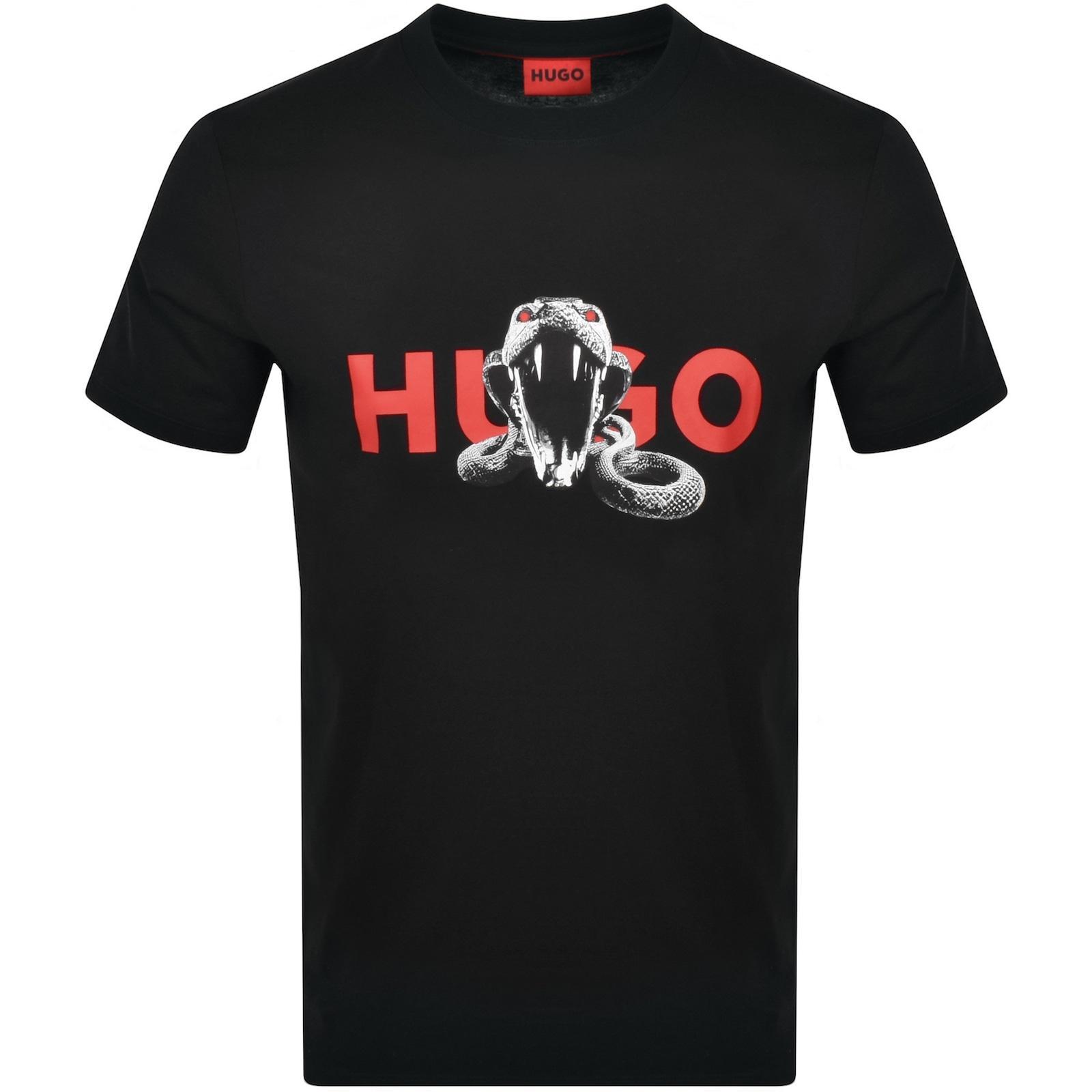 HUGO BOSS Hugo Deyladec T Shirt Black Product Image
